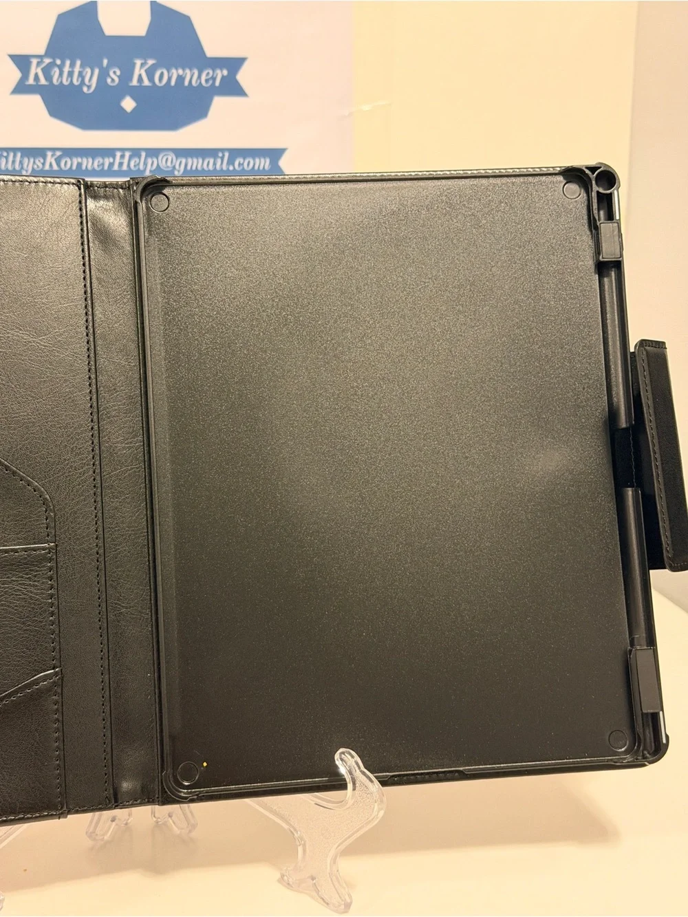 NWOT CoBak Black Premium PU Leather case for Kindle Scribe 3rd Generation